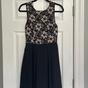 Black open backed dress